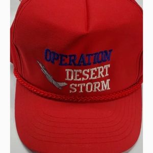 Operation Desert Storm Vintage Hat, Red
